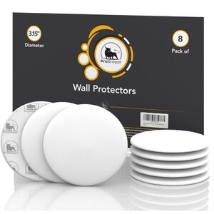 White Wall Protectors - Pack of 8